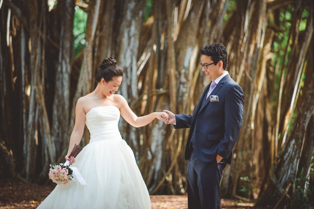 A Royal Ilima package wedding ceremony on Oahu, Hawaii