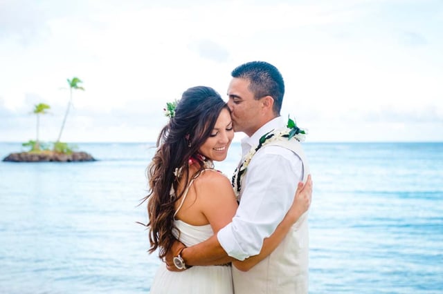 A wedding at Waialae Beach, Oahu