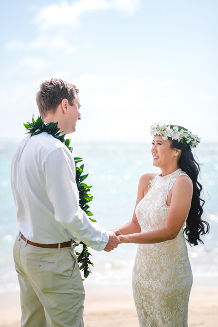 hawaiian beach wedding dress
