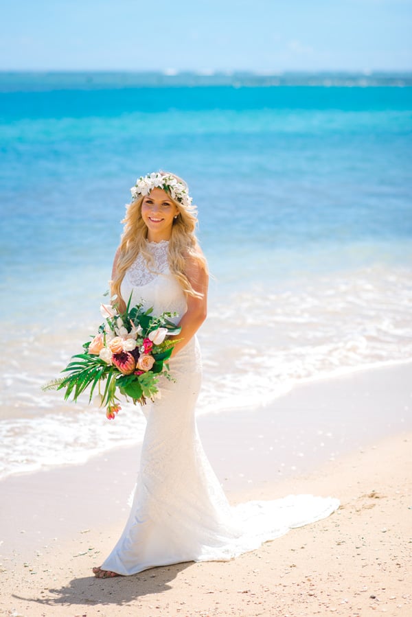 Custom bouquet for Sherwood Forest Beach wedding