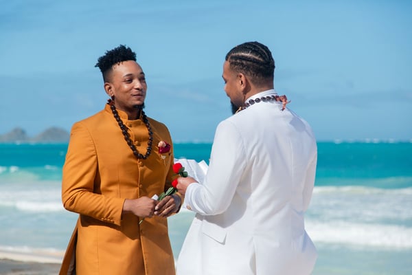 Hawaii-Same-sex-Wedding-at-Sherwood-Beach