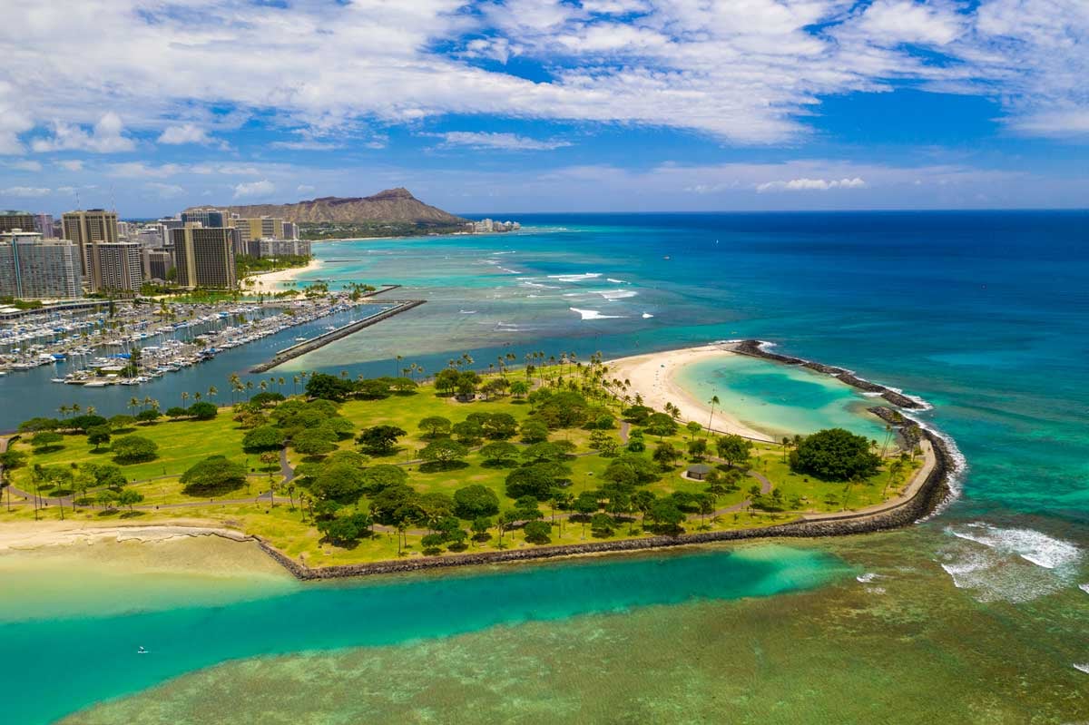 Magic-Island-and-Waikiki-from-Drone