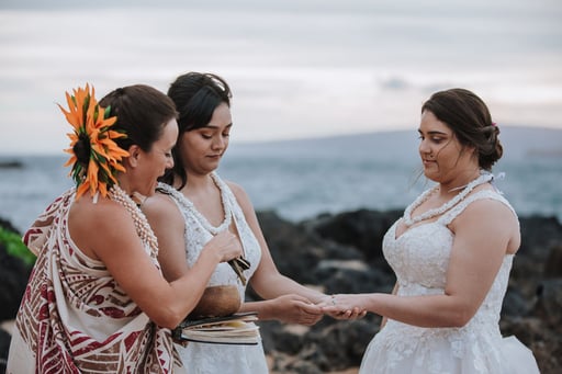 Maui elopement at Polo Beach 