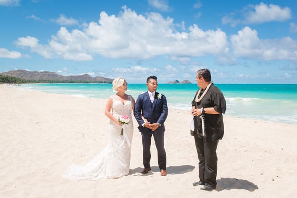 Wedding at Sherwood Forest Beach, Hawaii