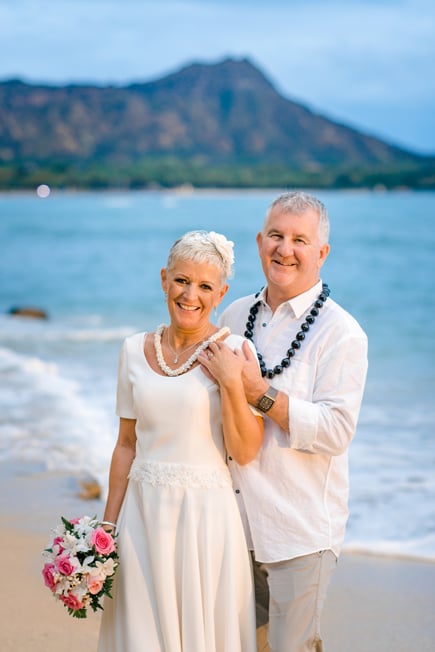 A wedding at Waikiki Beach, Oahu