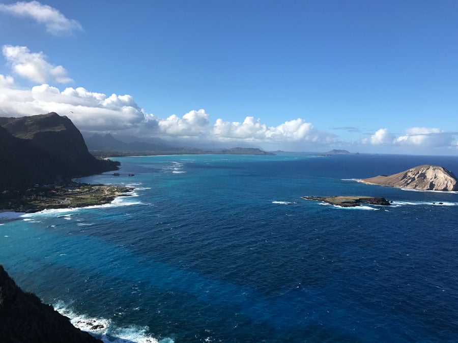 Overlook of Waimanalo Beach