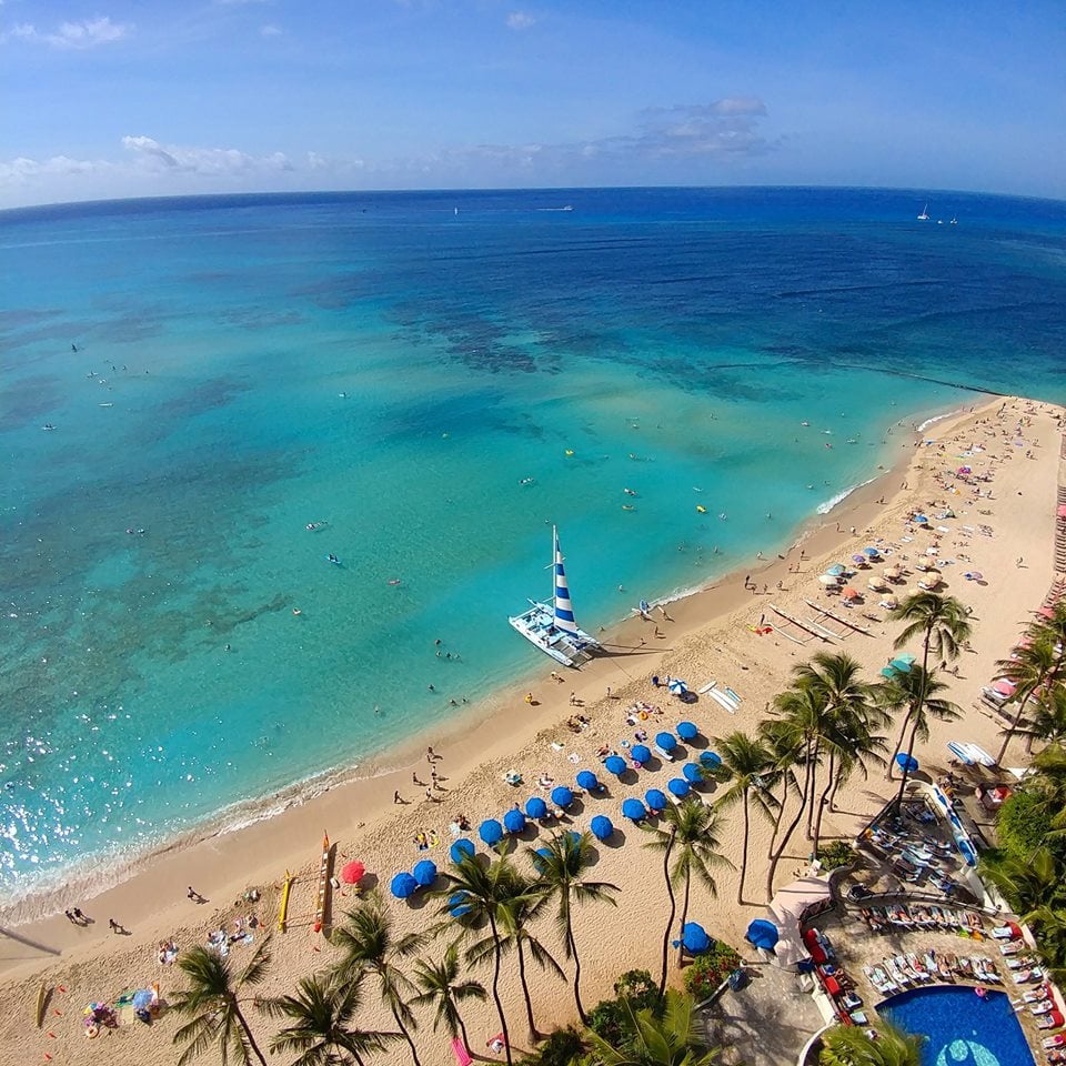 Waikiki Beach from the Outrigger